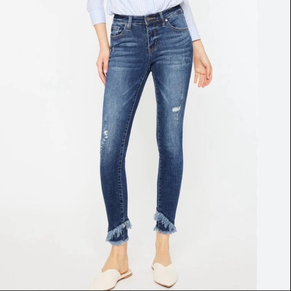 KanCan Denim - KANCAN Nala Mid Rise Ankle Skinny Jeans|13/30